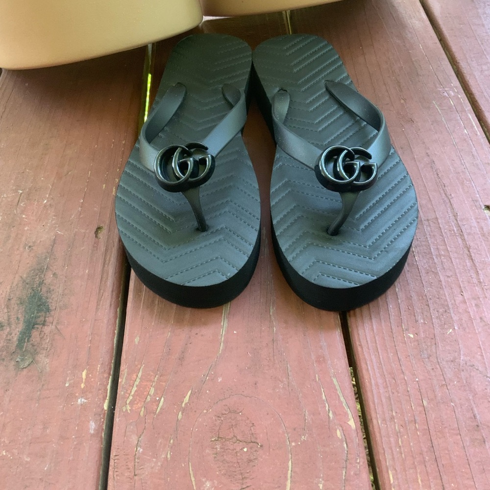 Gucci Chevron Sandals